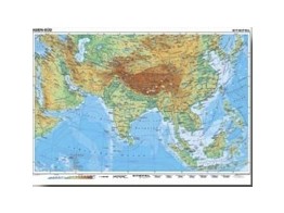 WALL MAP SOUTHEAST ASIA   INDONESIA 190X140 CM ENGLISH