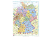 DEUTSCHLAND WANDPLAAT TAALKUNDE 70 X 100CM