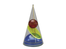 KEGEL MIT 2 KUGELN UND ELLIPSE