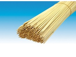 WOODEN STICKS ONE POINTED END 300MM X 3MM 100PCS