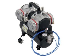 Compresseur d air a 4 cylindres  sans huile - 4 bars - 70 l/min - 180W