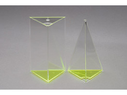 3-SIDED PRISM AND 3-SIDED PYRAMID  VOLUME MODELS HEIGHTS  150 MM