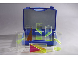 6 PIECE SET OF PRISMS IN SUITCASE