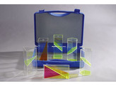 6 PIECE SET OF PRISMS IN SUITCASE