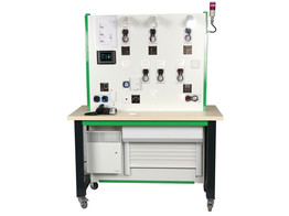 HOME AUTOMATION TRAINING PANEL WITH TOUCH SCREEN AND RADIO COMPONENTS.