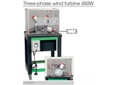 450W wind turbine with 5 blades on a frame on wheels. 3-phase output 3