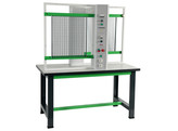 WERKPOST VOOR 2 LEERLINGEN MET 2 VERTIKALE 3 FASIGE CONSOLES