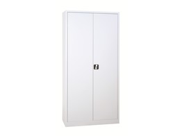 METALEN KAST 180X80X38CM MET 2 METALEN LEGPLANKEN 2 VLEUGELDEUREN