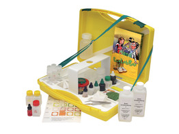 ECOLABBOX   ANALYSEKIT VOOR WATER  BODEM EN LUCHT-ENGELS