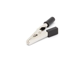 STANDAARD KROKODILLENKLEMMEN 55MM MET SCHROEFAANSLUTING - ZWART - 25 ST