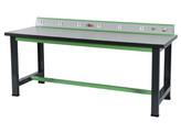 2000x750mm bench with power console - High temp. stratified top 40mm