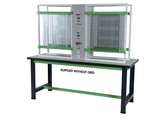 WIRING WORKSTATION FOR 4 USERS WITH TWO POWER CONSOLES WITHOUT GRIDS