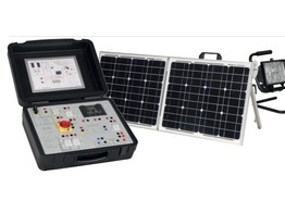 PORTABLE SOLAR CENTRAL UNIT FOR ISOLATED SITE WITH ARTIFICIAL LIGHT