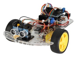 DO-IT-YOURSELF-ROBOTERAUTO MIT UNO-MIKROCONTROLLER UND 2 MOTOREN