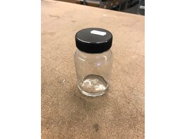 GLASS JAR/SAMPLE POT WITH SCREW LID 250ML