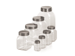 WIDE-NECK CONTAINER CLEAR PVC  500 ML  10 PCS